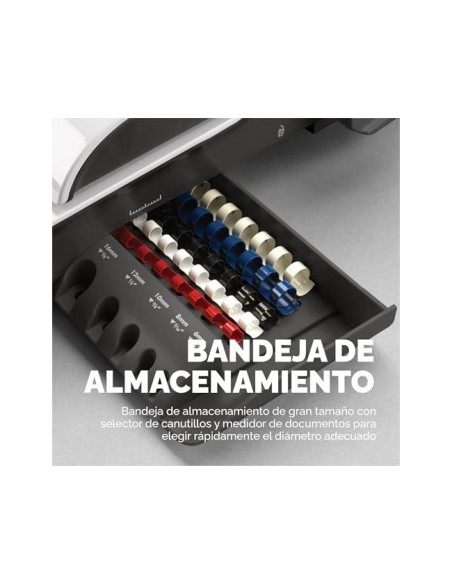 ENCUADERNADORA MANUAL CANUTILLO PULSAR+300 PERFORA 17 H. A4 500 H.