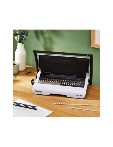 ENCUADERNADORA CANUTILLO FELLOWES STAR. PERFORA 12 HOJAS A4 150 HOJAS