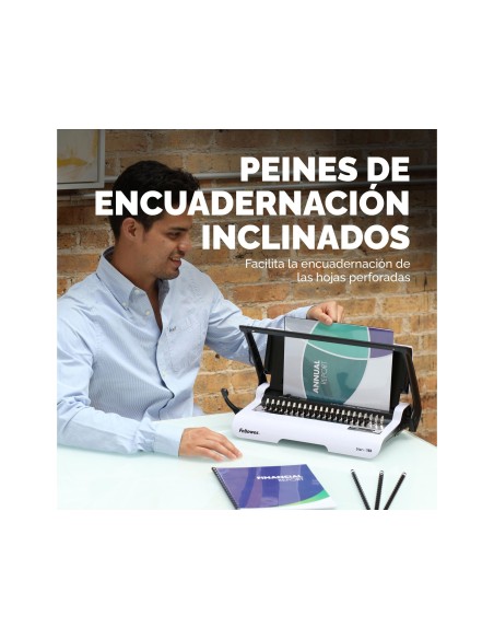 ENCUADERNADORA CANUTILLO FELLOWES STAR. PERFORA 12 HOJAS A4 150 HOJAS