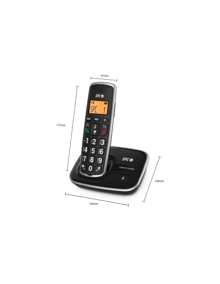 TELEFONO INALAMBRICO SPC TELECOM 7608N TECLAS DIG. PANTALLA EXTRA G
