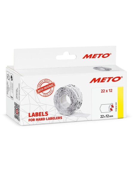 ETIQUETAS ADH. METO 9156368 ONDUL. 22X12MM PVP BL. 1500UD.