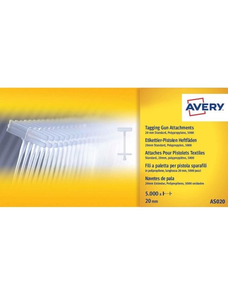 RECAMBIO NAVETES AVERY PISTOLA SUJETA ETIQUETAS  25MM.