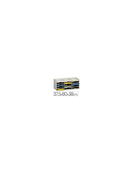 ARCH.FAST BLOQUES SOBREPONIBLES GRIS 15 CASILLAS DIN A4