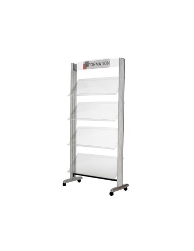 EXPOSITOR FAST SUELO METALICO BALDAS TPTE.S 4 ESTANTES
