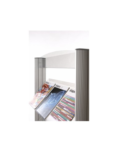 EXPOSITOR FAST SUELO METALICO BALDAS TPTE.S 4 ESTANTES