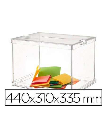 URNA ELECTORAL PLEGABLE C/PRECINTOS SEGURIDAD 440X310X335MM
