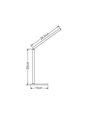 LAMPARA DE OFICINA CEP ECOLINE DE ALUMINIO Y ACERO CON LUZ LED