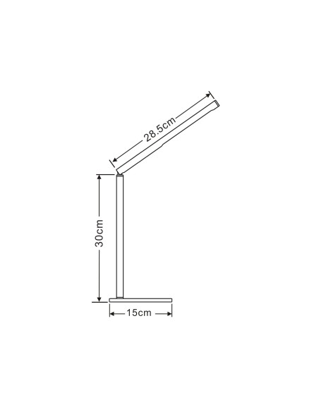 LAMPARA DE OFICINA CEP ECOLINE DE ALUMINIO Y ACERO CON LUZ LED