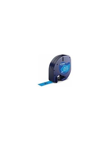 CINTA DYMO 91205 12MMX4MT NG./AZ. D1