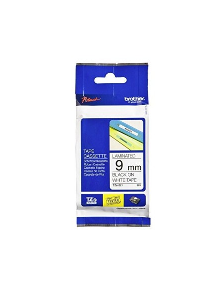 TZE-221 CINTA BROTHER NG./BL.9MM 8MT.