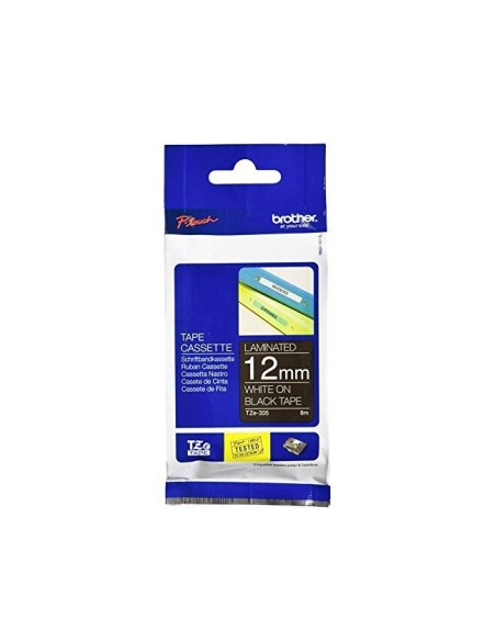 TZE-335 CINTA BROTHER NG./BL 12MMX8MT.