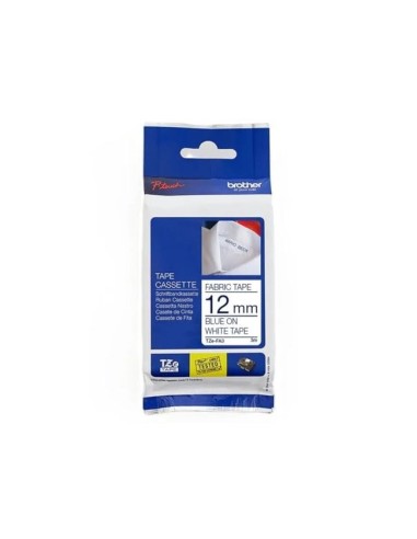 TZE-FA3 CINTA BROTHER TEXTIL AZ./BL. 12MMX3MT.