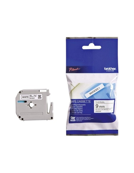 MK-221 CINTA BROTHER BL./NG. 9MMX8MT.