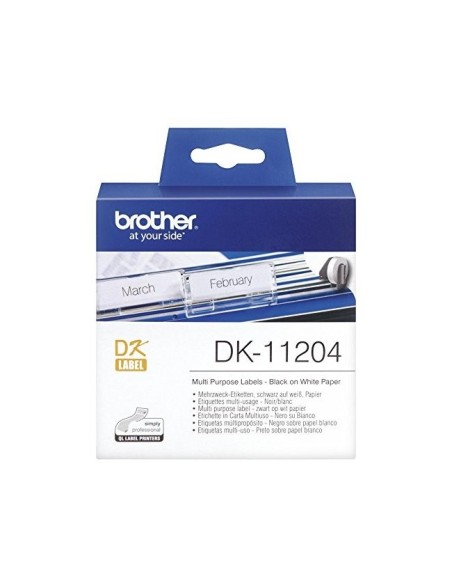 DK-11204 ETIQUETAS BROTHER BL. 17X54MM 400 UDS.