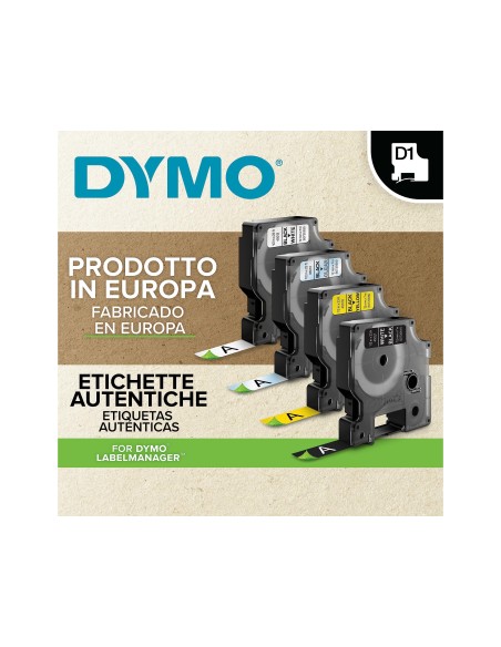 CINTA DYMO 40910 9MMX7MT NG./TPTE D1