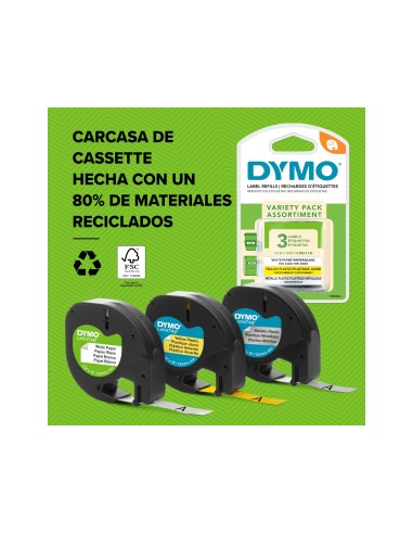 CINTA DYMO 18769 12MMX2MT ROPA NG/BL. D1