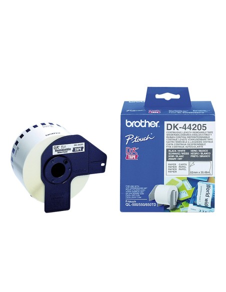 DK-44205 ETIQUETAS BROTHER BL. 62MMX30,48MT. REMOV.