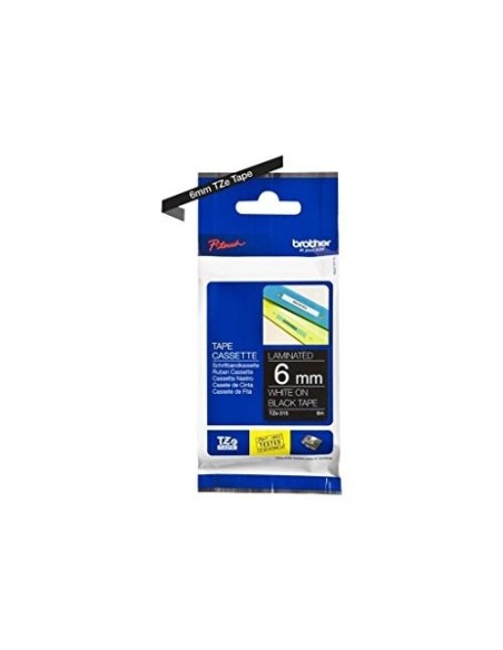 TZE-315 CINTA BROTHER NG./BL. 6MMX8MT.