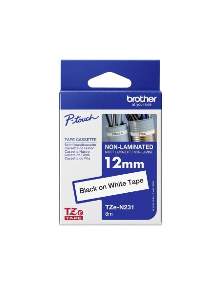 TZ-N221 CINTA BROTHER NG./BL. 9MM NO LAMINADA