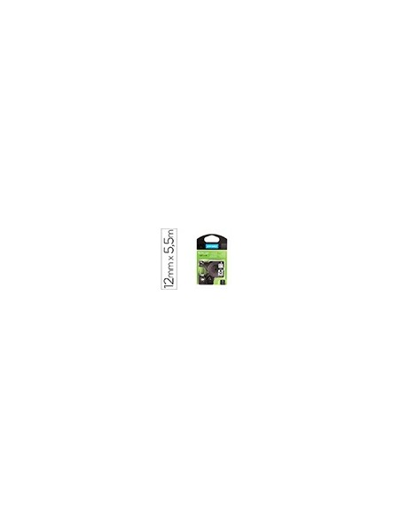 CINTA DYMO 16959 12MMX5.5MT POLIESTER NG./BL. D1