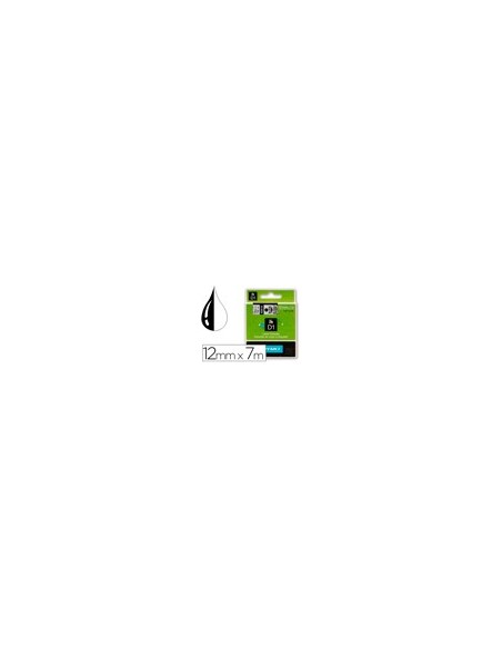 CINTA DYMO 45010 12MMX7MT NG./TPTE. D1