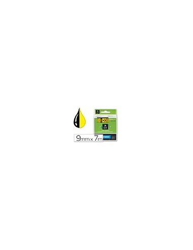 CINTA DYMO 40918 9MMX7MT NG./AM. D1