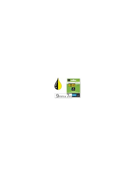 CINTA DYMO 40918 9MMX7MT NG./AM. D1