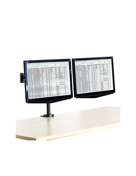 BRAZO MONITOR PLANO DOBLE FELLOWES FLEXIBLE PANTALLAS 10 KG