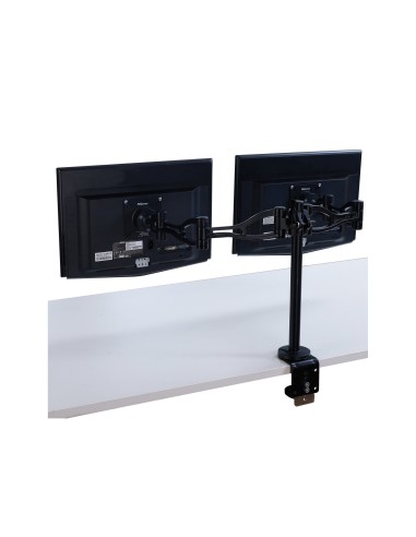 BRAZO MONITOR PLANO DOBLE FELLOWES FLEXIBLE PANTALLAS 10 KG