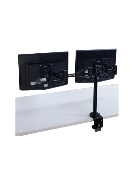 BRAZO MONITOR PLANO DOBLE FELLOWES FLEXIBLE PANTALLAS 10 KG
