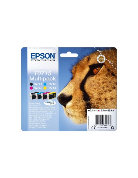 C13T07154012 CARTUCHO EPSON D78/DX4000 T0715 MULTIPACK 250 PG.