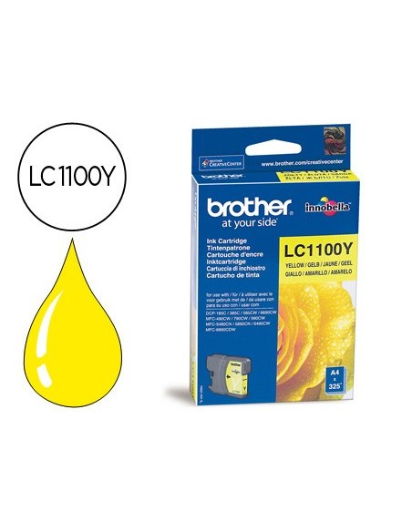LC-1100Y CARTUCHO BROTHER AM. 325 PG.