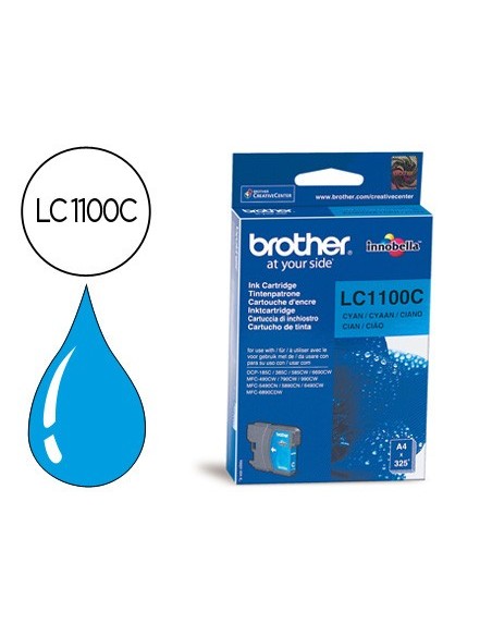 LC-1100C CARTUCHO BROTHER CIAN 325 PG.