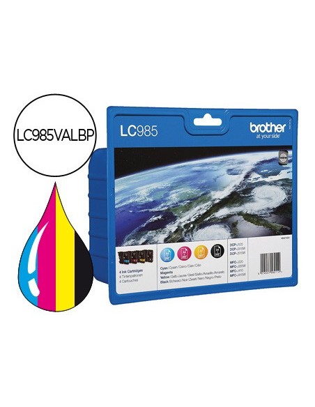 LC-985VALBP CARTUCHO BROTHER RAINBOW PK. 260 PG.