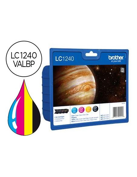 LC-1240VALBP CARTUCHO BROTHER RAINBOW PK. 600 PG.