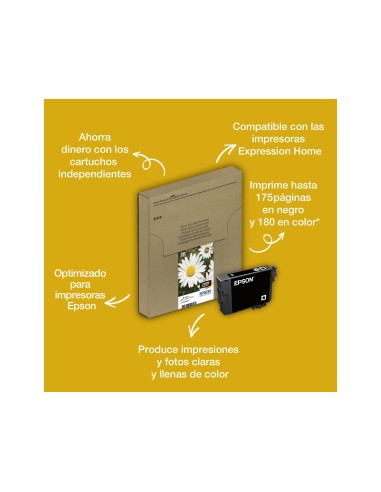 C13T18034010 CARTUCHO EPSON XP102/XP205 T1803 MAG. 180 PG.