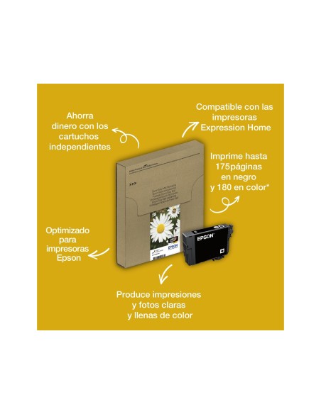 C13T18034010 CARTUCHO EPSON XP102/XP205 T1803 MAG. 180 PG.
