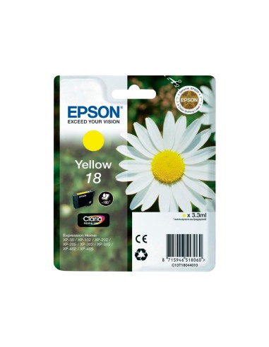 C13T18044010 CARTUCHO EPSON XP-102/XP205 T1804 AM. 180 PG.