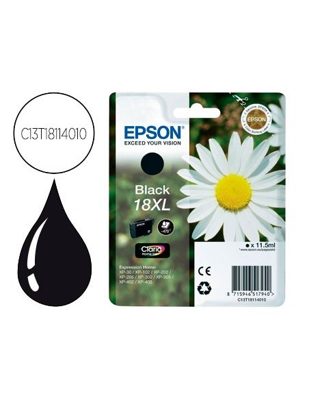 C13T18114010 CARTUCHO EPSON XP-102/XP205 T1811 NG. 470 PG.