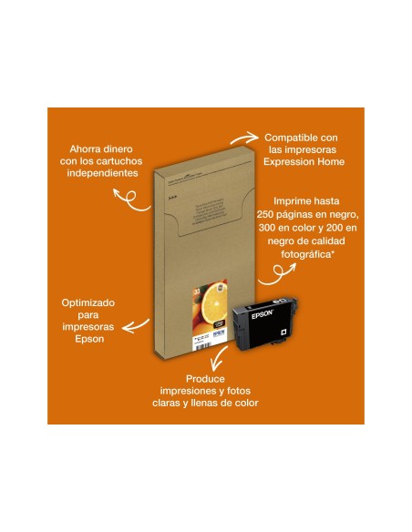 C13T33314010 CARTUCHO EPSON XP-530/630 33 NG .250 PG.