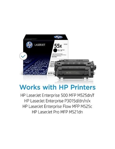 CE255X TONER HP Nº 55X NG. 12500 PG.