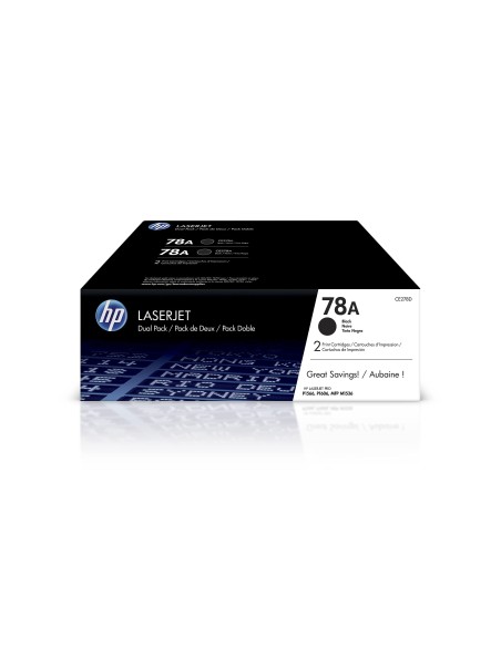 CE278AD TONER HP Nº 78A NG. PK 2 UD. 2100 PG.