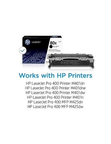 CF280X TONER HP Nº80X  NG. 6900 PG.