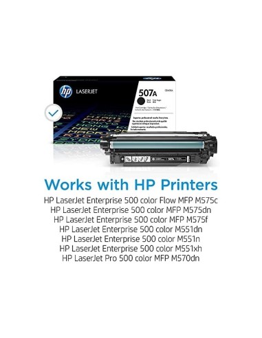 CE400A TONER HP Nº 507A NG. 5500 PG.