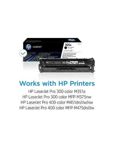 CE410A TONER HP Nº 305A NG. 2200 PG.