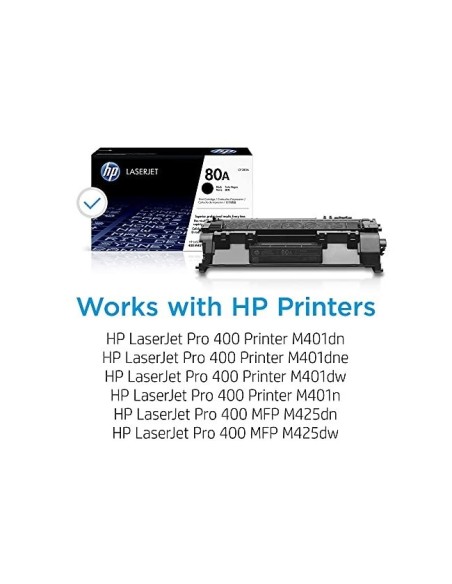 CF280A TONER HP Nº 80A NG. 2700 PG.