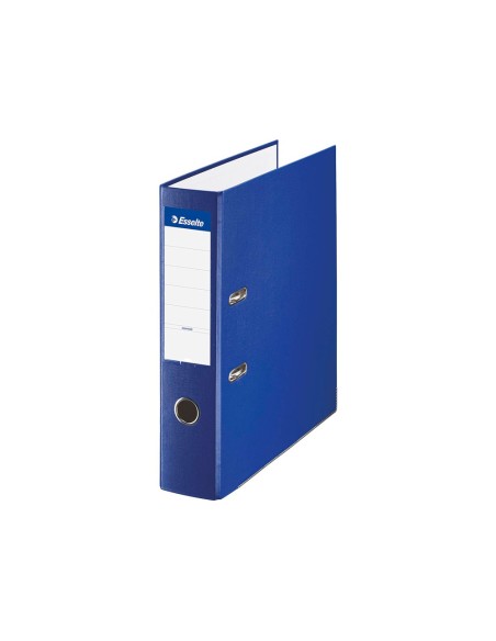 ARCHIVADOR PALANCA ESSELTE FL CARTON FORRADO PVC RADO LOMO 75MM AZ.