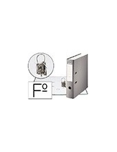 ARCHIVADOR PALANCA ESSELTE FL CARTON FORRADO PVC RADO LOMO 75MM GRIS 2