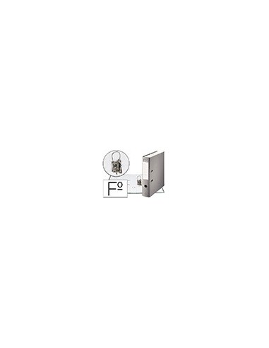 ARCHIVADOR PALANCA ESSELTE FL CARTON FORRADO PVC RADO LOMO 75MM GRIS