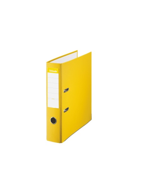 ARCH.PAL.ESSELTE CARTON FORRADO PVC FL LOMO 75 MM AMARILLO
